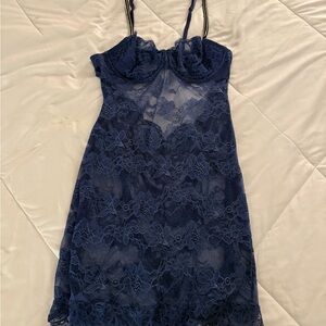 Victoria's Secret Deep Blue Lace Lingerie